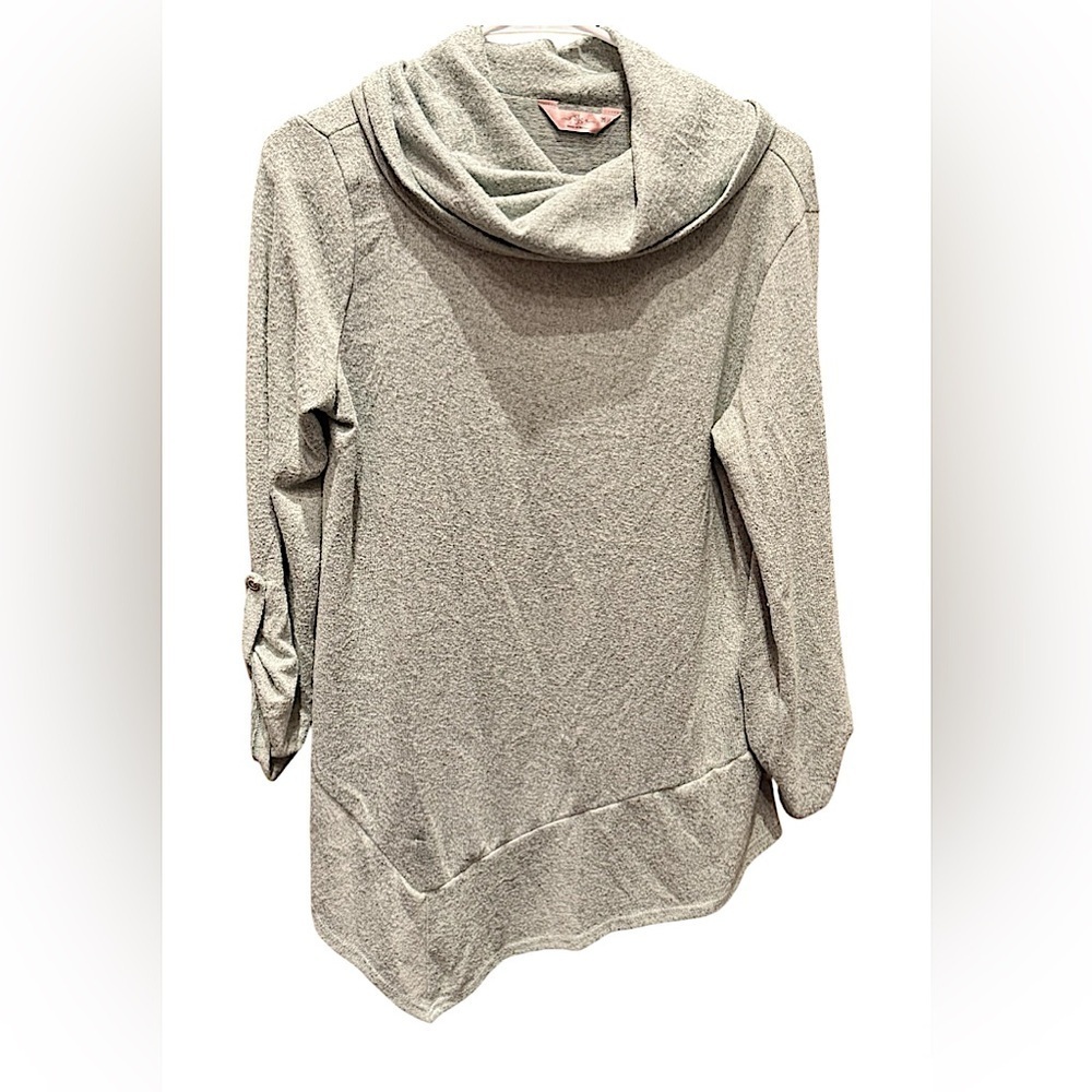 SJS Gray Cowl Neck Sweater MEDIUM